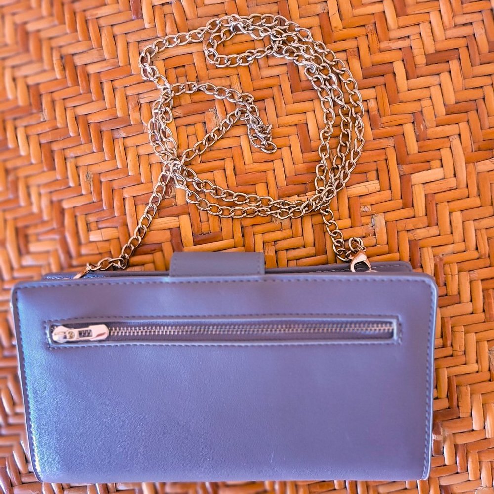 Madison West Crossbody Shoulder Purse Bag Wallet Taupe Color Good Used Condition - Picture 2 of 5